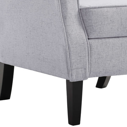 Fauteuil Roza - met kussen - lichtgrijs