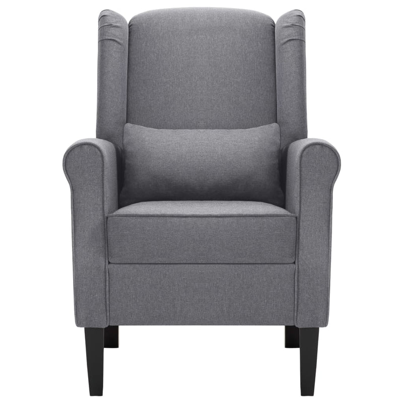 Fauteuil Roza - met kussen - donkergrijs
