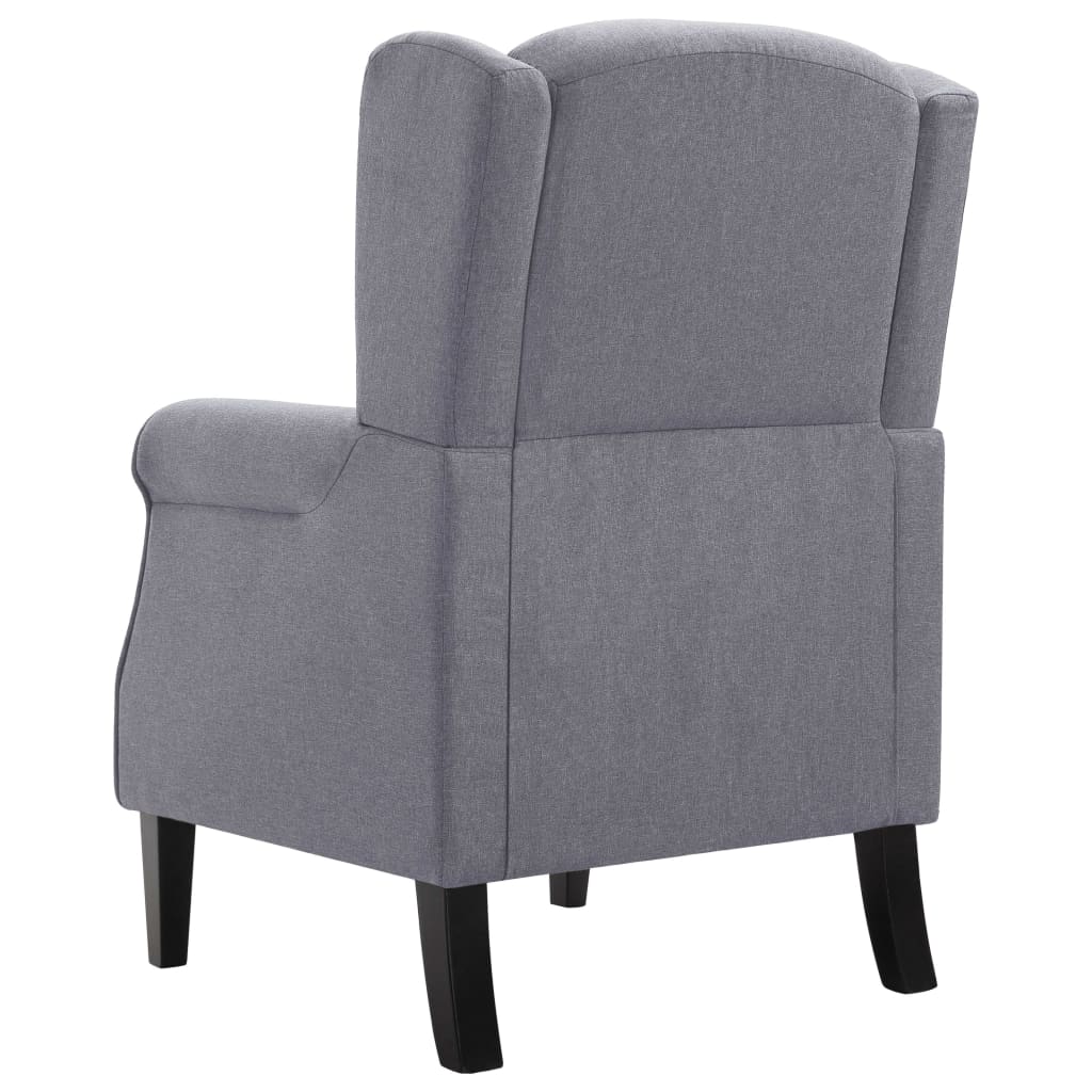 Fauteuil Roza - met kussen - donkergrijs