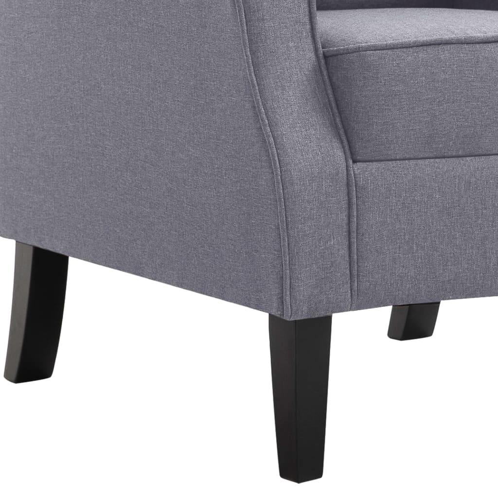 Fauteuil Roza - met kussen - donkergrijs