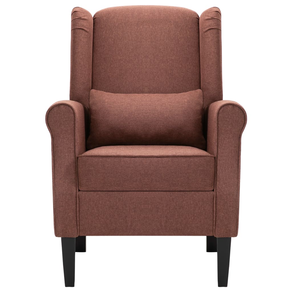 Fauteuil Roza  - met kussen - bruin