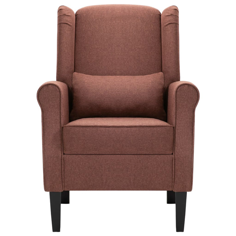 Fauteuil Roza  - met kussen - bruin