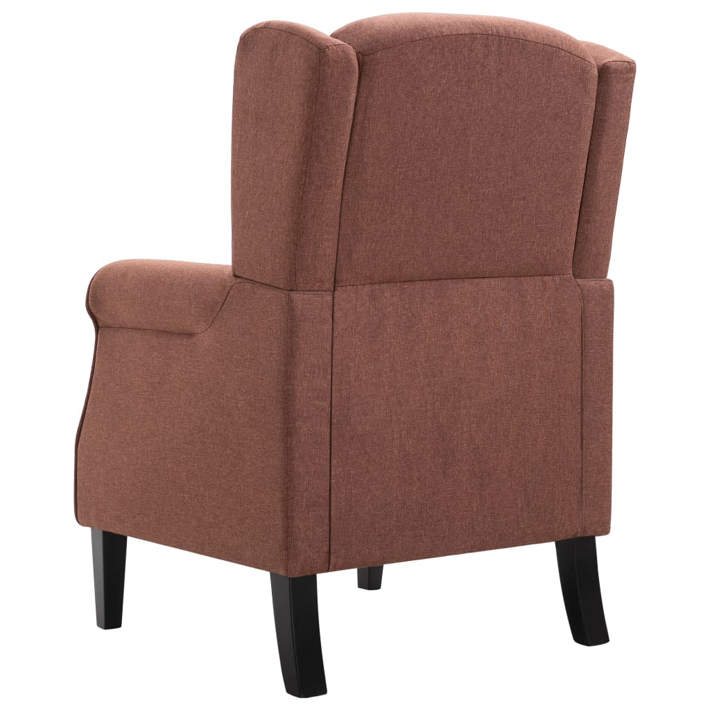 Fauteuil Roza  - met kussen - bruin