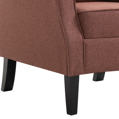 Fauteuil Roza  - met kussen - bruin