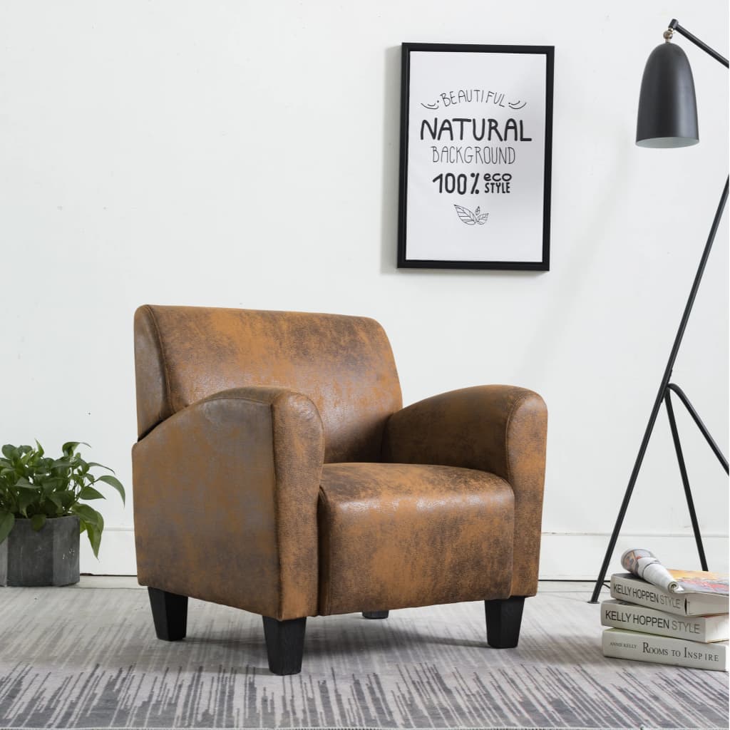 Fauteuil August - Kunstsuède