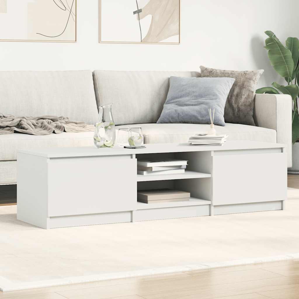 Tv-meubel Kyan - 140x40x35,5 cm - wit