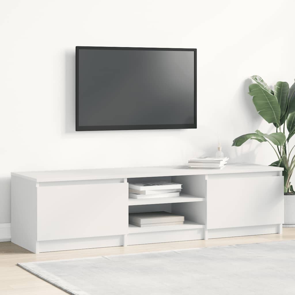 Tv-meubel Kyan - 140x40x35,5 cm - wit
