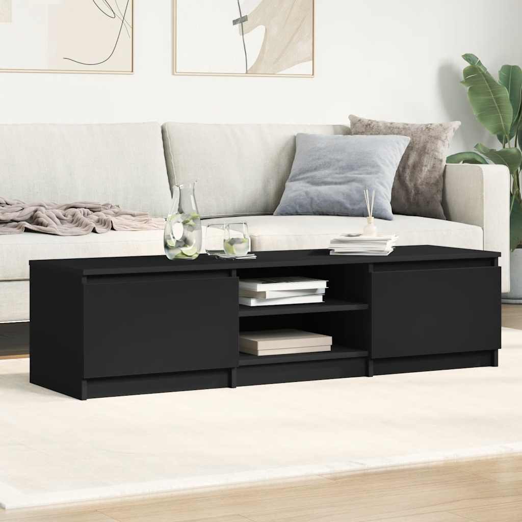 Tv-meubel Kyan - 140x40x35,5 cm - zwart