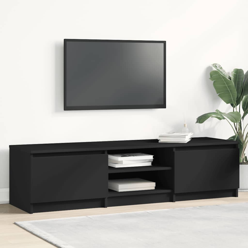 Tv-meubel Kyan - 140x40x35,5 cm - zwart