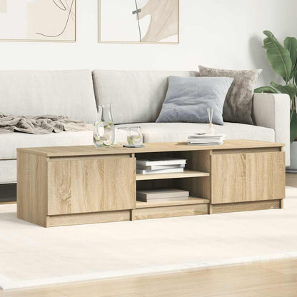 Tv-meubel Kyan - 140x40x35,5 cm - sonoma eiken