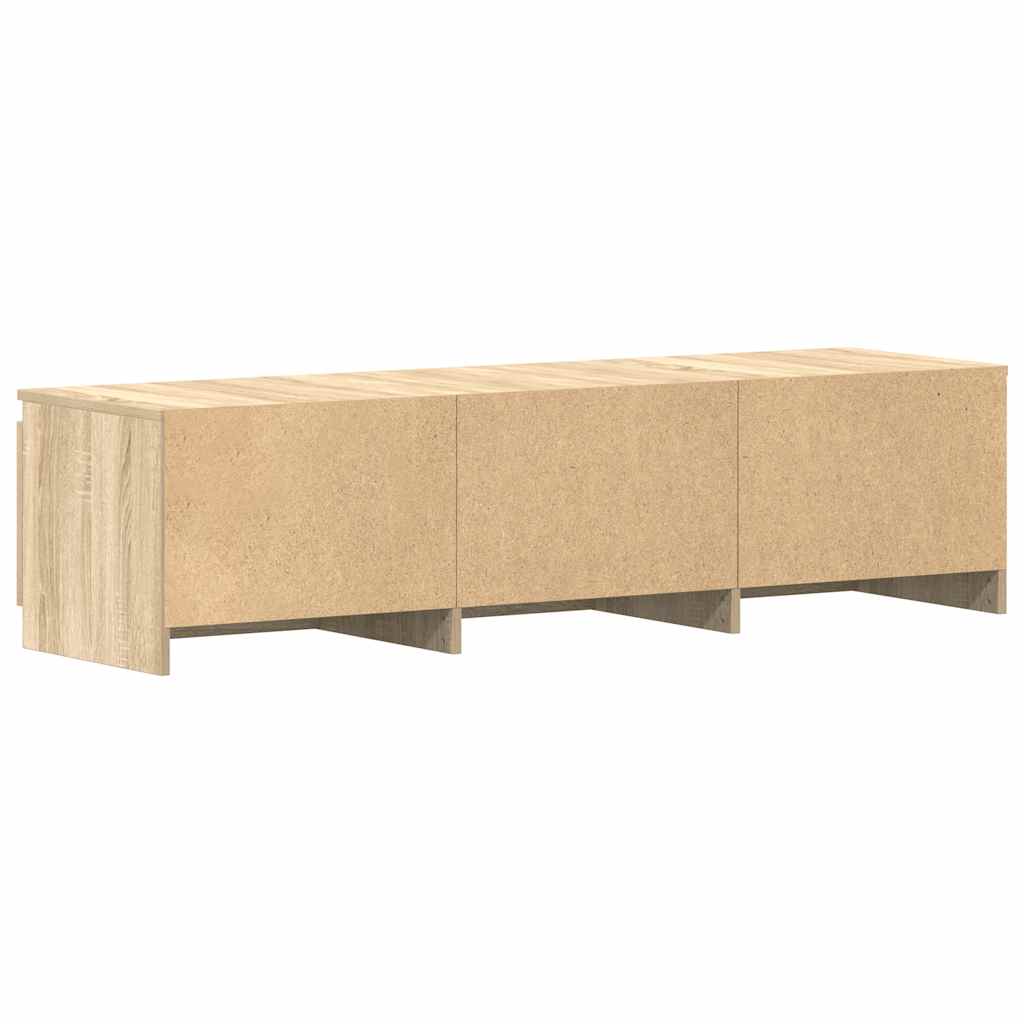Tv-meubel Kyan - 140x40x35,5 cm - sonoma eiken