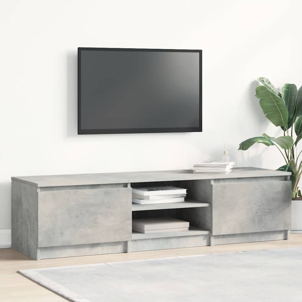 Tv-meubel Kyan - 140x40x35,5 cm - betongrijs