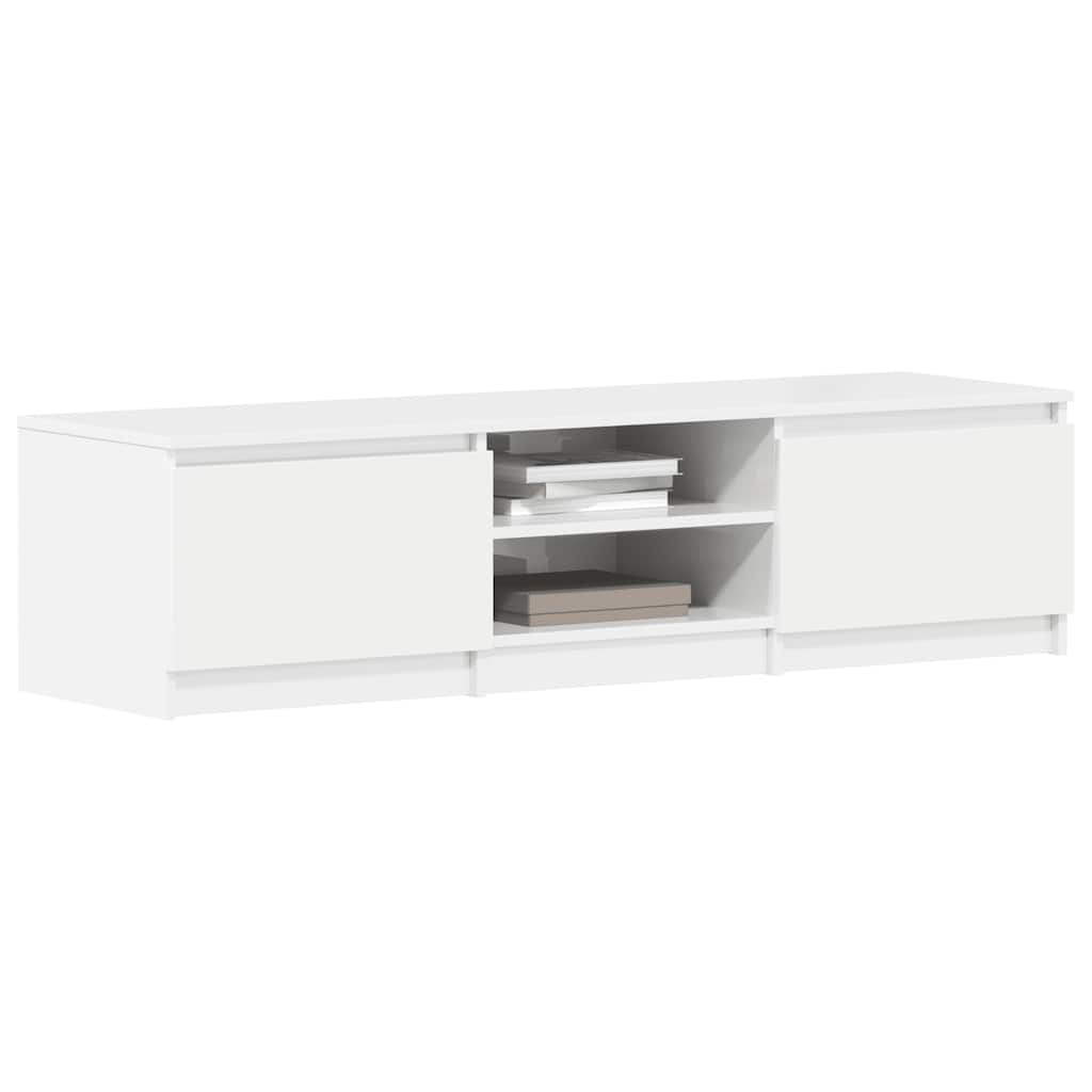 Tv-meubel Kyan - 140x40x35,5 cm - hoogglans wit