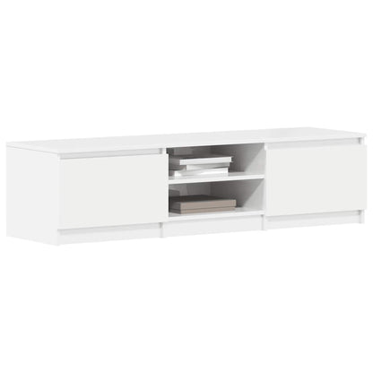 Tv-meubel Kyan - 140x40x35,5 cm - hoogglans wit