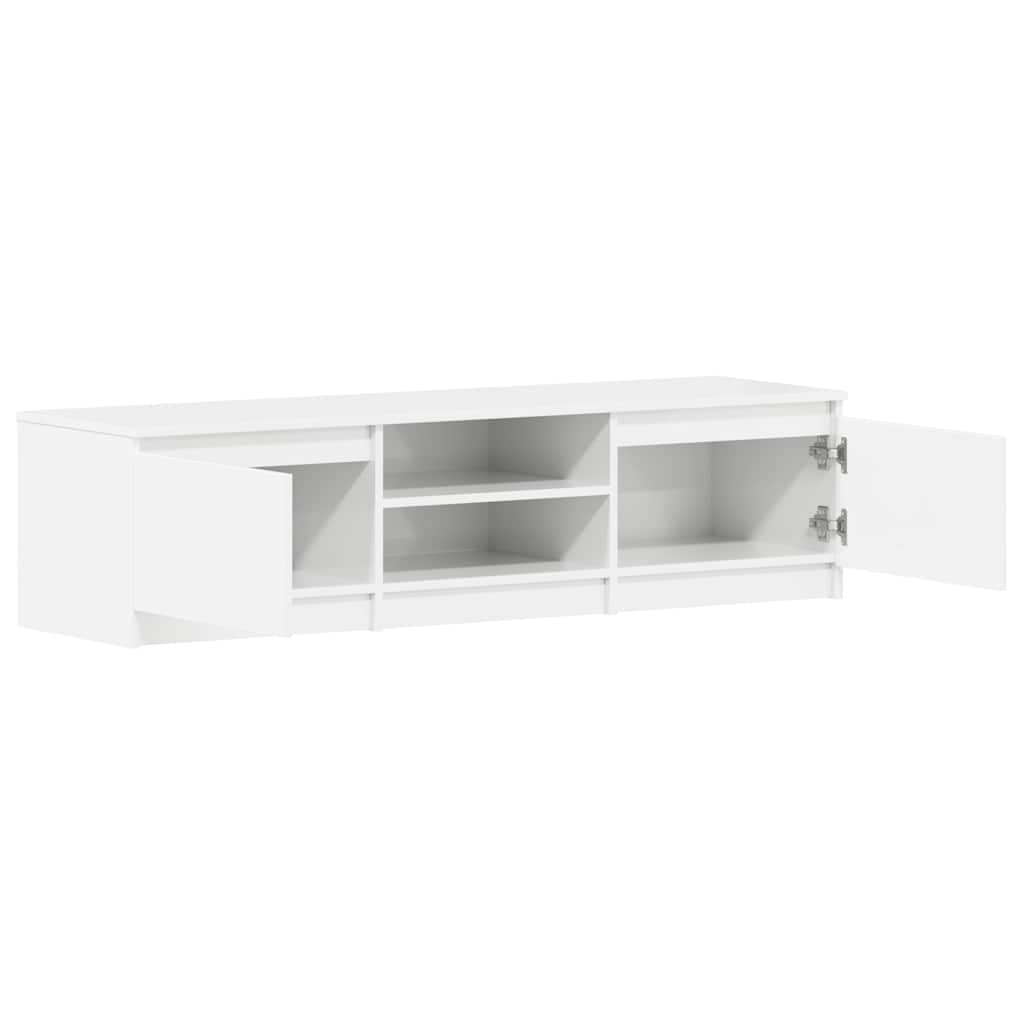 Tv-meubel Kyan - 140x40x35,5 cm - hoogglans wit