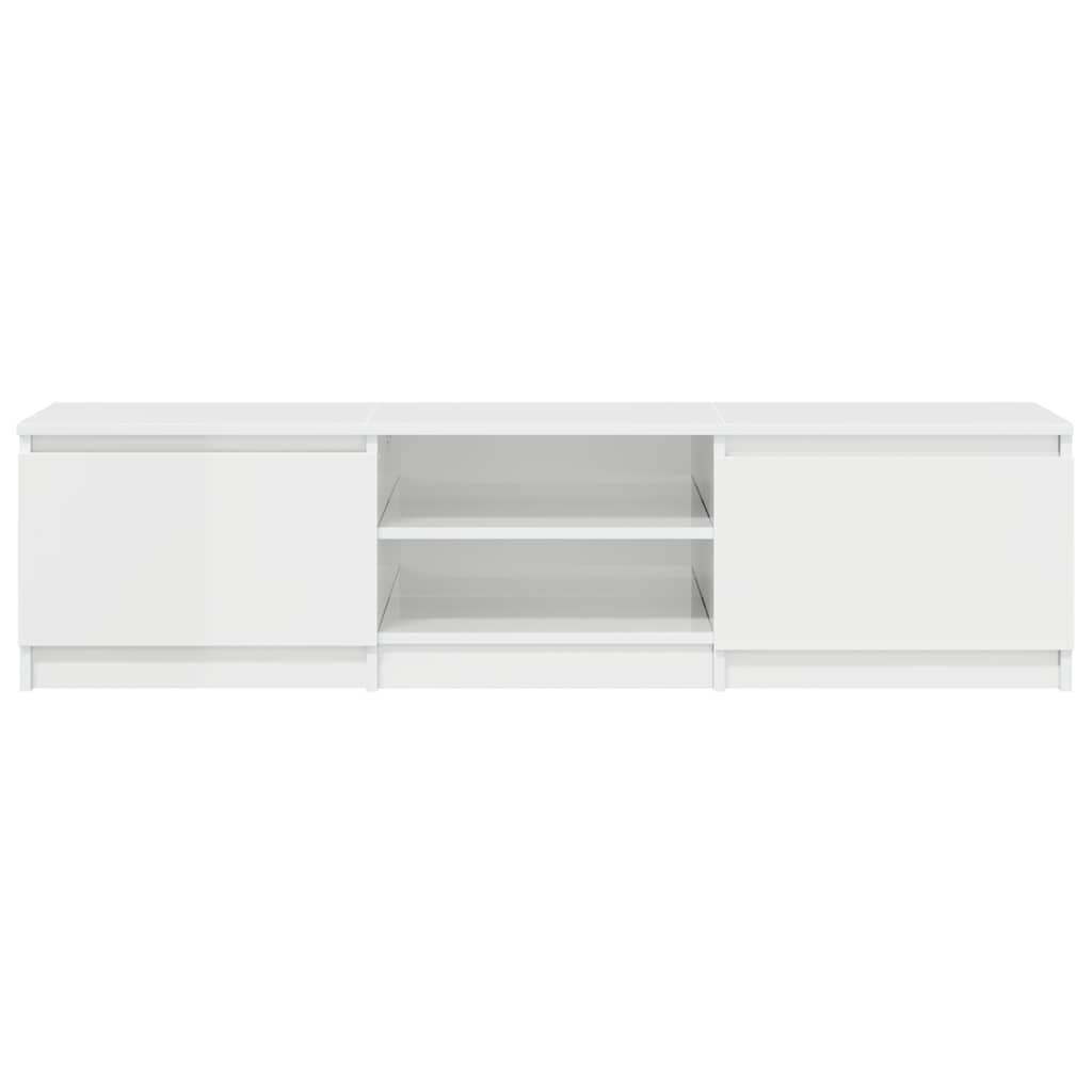 Tv-meubel Kyan - 140x40x35,5 cm - hoogglans wit