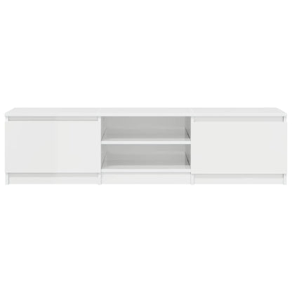 Tv-meubel Kyan - 140x40x35,5 cm - hoogglans wit