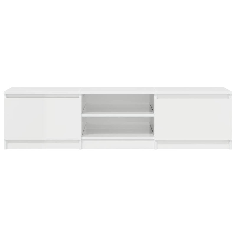 Tv-meubel Kyan - 140x40x35,5 cm - hoogglans wit