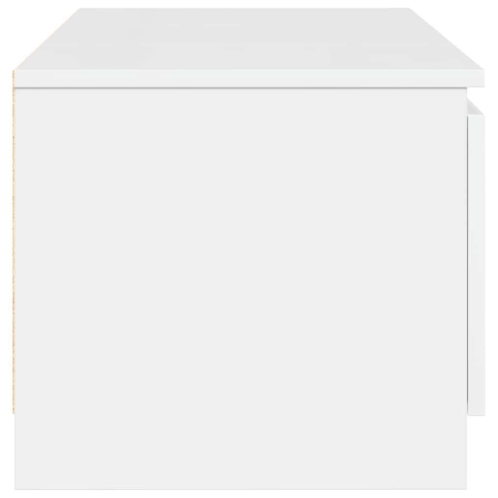 Tv-meubel Kyan - 140x40x35,5 cm - hoogglans wit