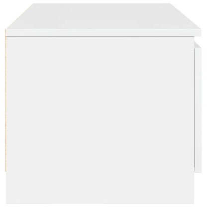 Tv-meubel Kyan - 140x40x35,5 cm - hoogglans wit