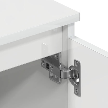 Tv-meubel Kyan - 140x40x35,5 cm - hoogglans wit
