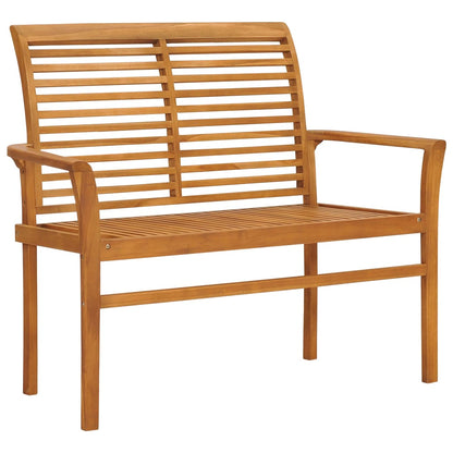 Tuinbank Odette - 112 cm - massief teakhout - bruin