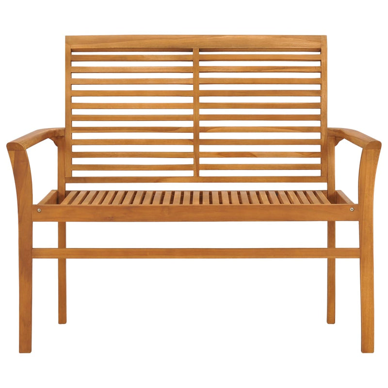 Tuinbank Odette - 112 cm - massief teakhout - bruin