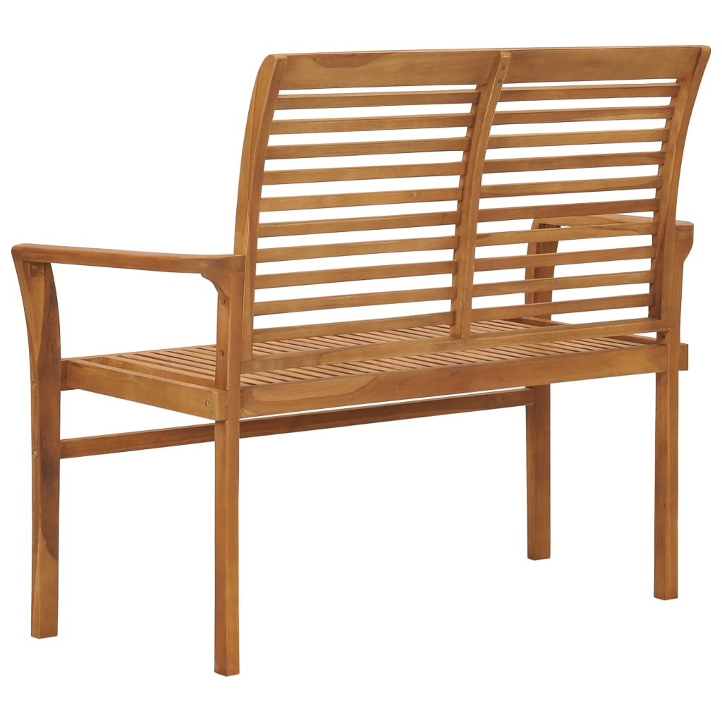 Tuinbank Odette - 112 cm - massief teakhout - bruin