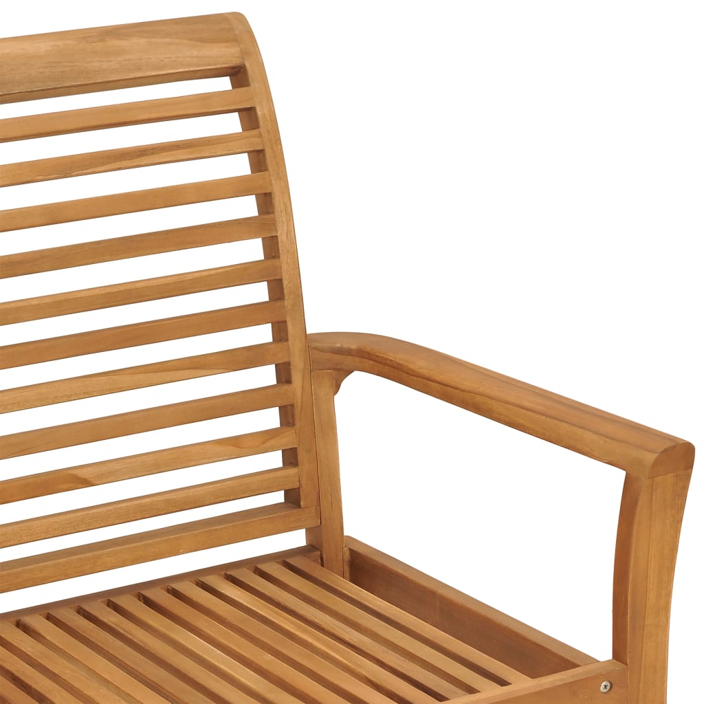 Tuinbank Odette - 112 cm - massief teakhout - bruin