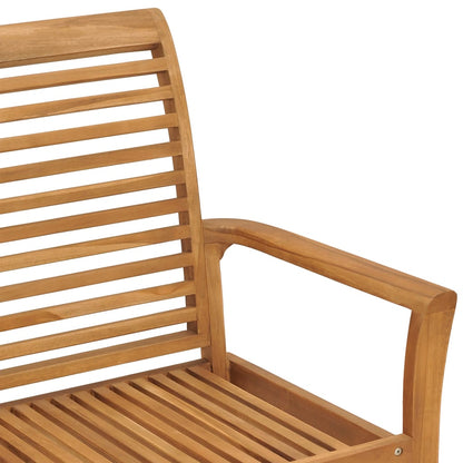 Tuinbank Odette - 112 cm - massief teakhout - bruin