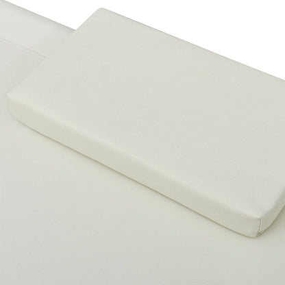 Ligbed Eline - 200 x 173 x 45 cm - crème