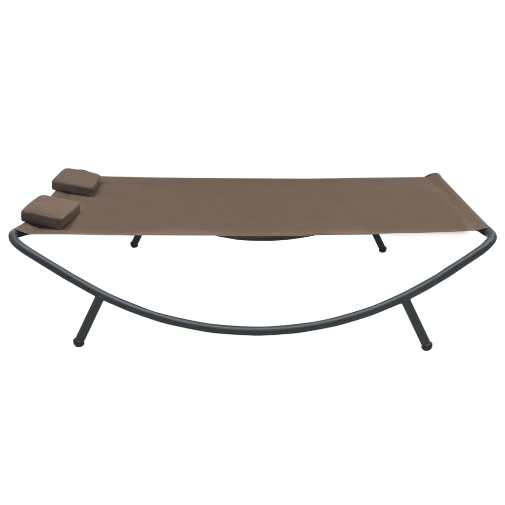 Ligbed Eline - 200 x 173 x 45 cm - bruin