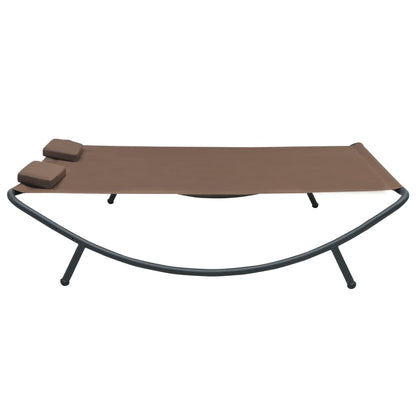 Ligbed Eline - 200 x 173 x 45 cm - bruin