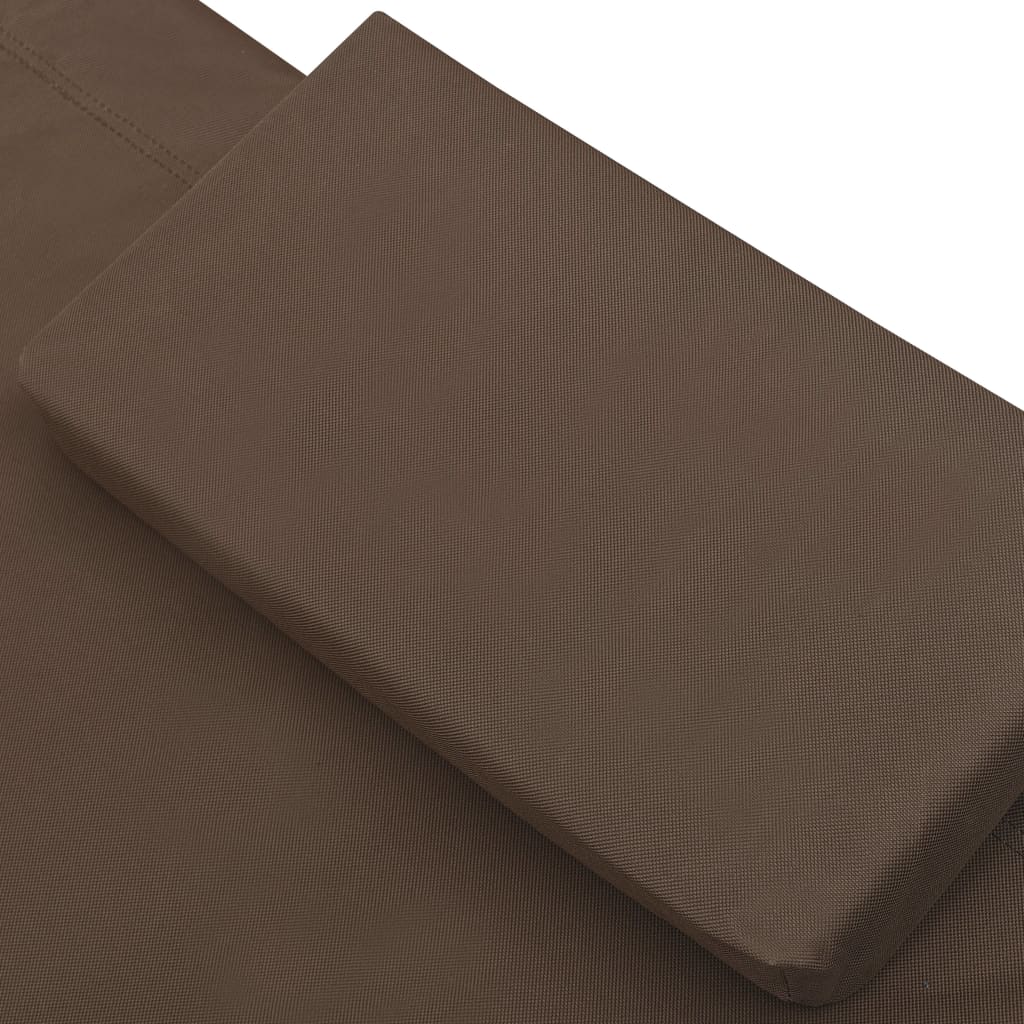 Ligbed Eline - 200 x 173 x 45 cm - bruin