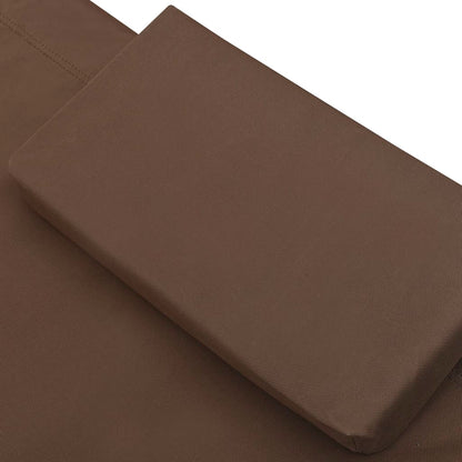 Ligbed Eline - 200 x 173 x 45 cm - bruin