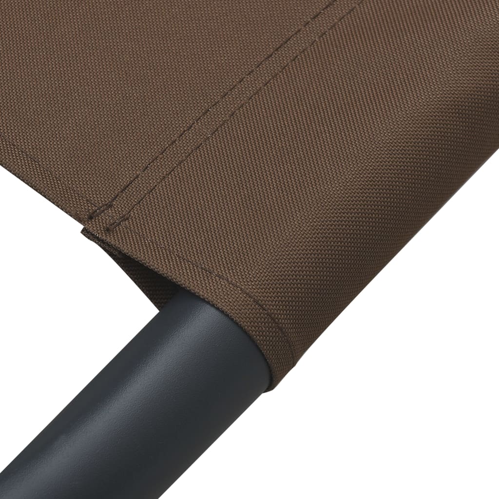Ligbed Eline - 200 x 173 x 45 cm - bruin
