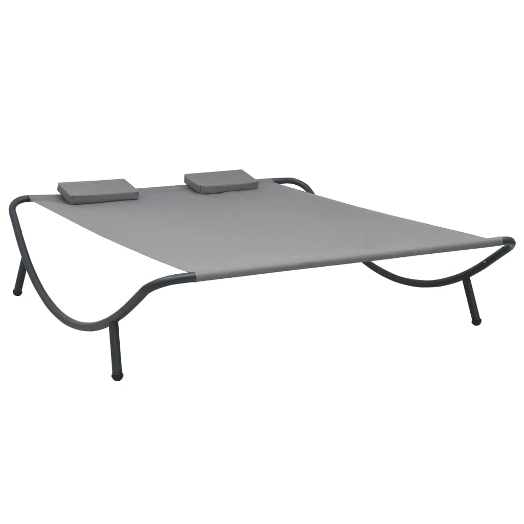 Ligbed Eline - 200x173x45 cm - antraciet