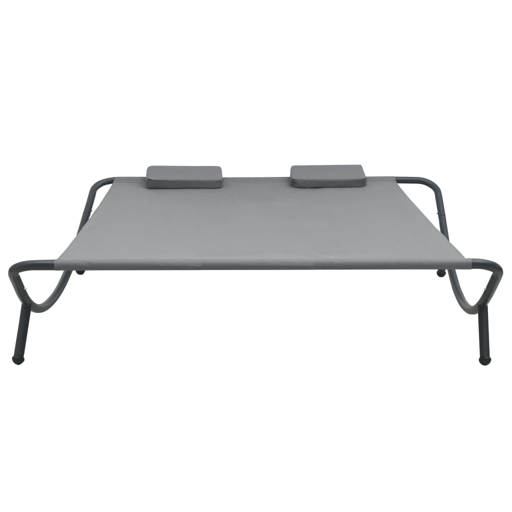 Ligbed Eline - 200x173x45 cm - antraciet