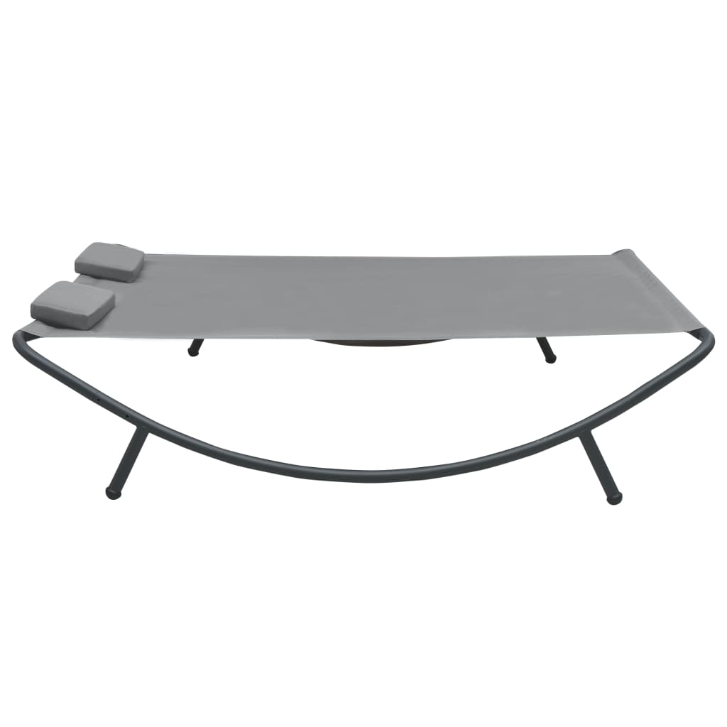 Ligbed Eline - 200x173x45 cm - antraciet