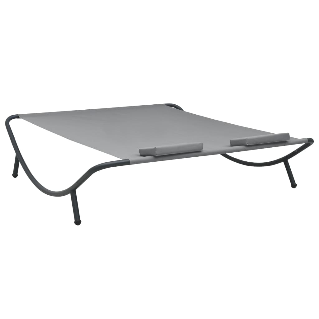 Ligbed Eline - 200x173x45 cm - antraciet
