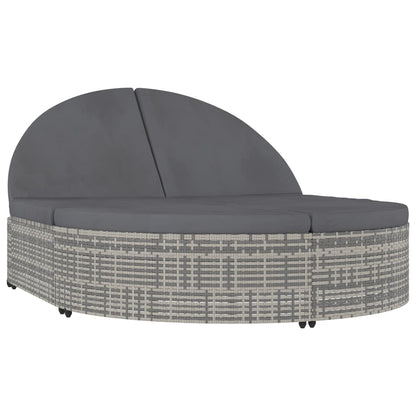 Ligbed Wilhelma -mmet kussens - 2-persoons - grijs