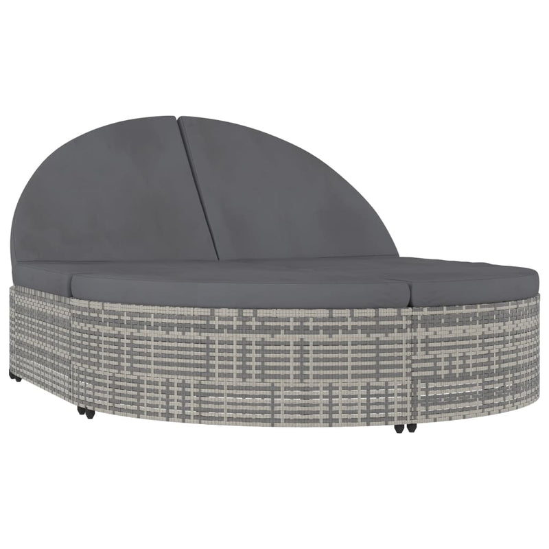Ligbed Wilhelma -mmet kussens - 2-persoons - grijs – extra afbeelding