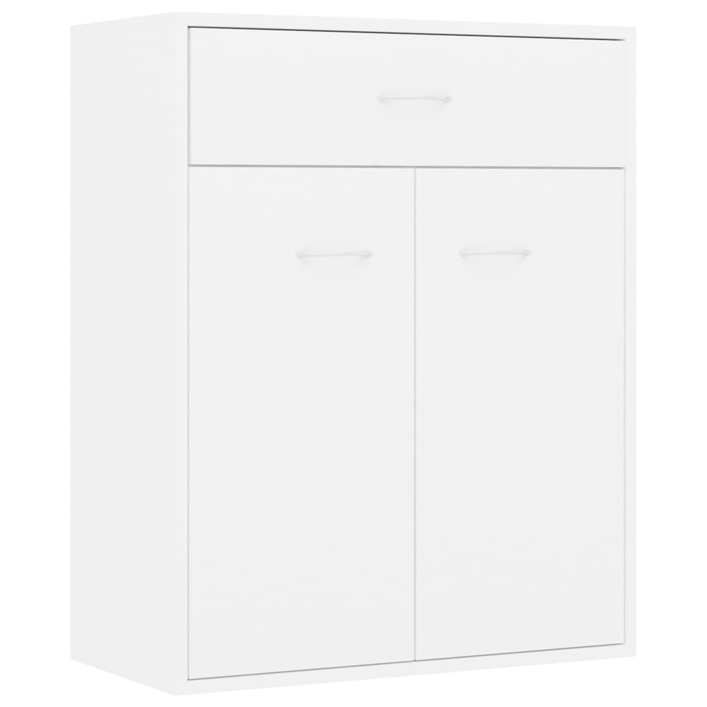 Dressoir Laurent - bewerkt hout - wit