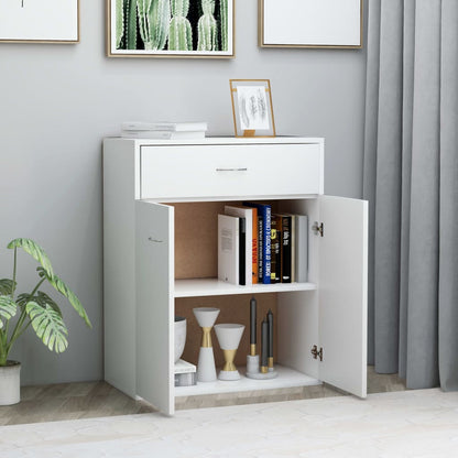 Dressoir Laurent - bewerkt hout - wit