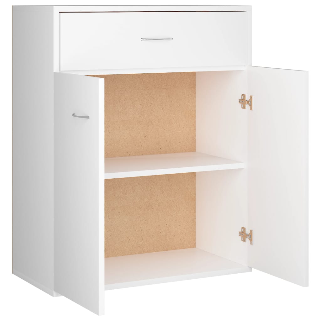 Dressoir Laurent - bewerkt hout - wit