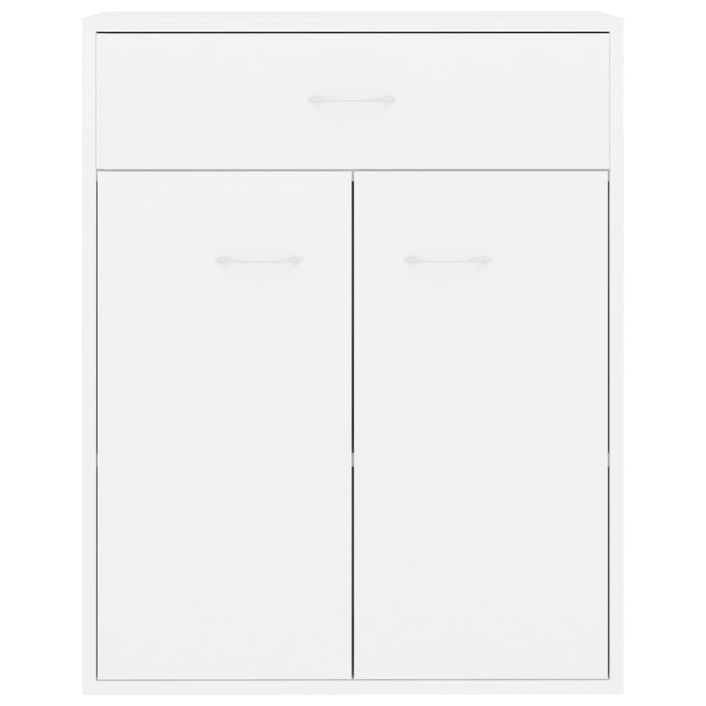 Dressoir Laurent - bewerkt hout - wit