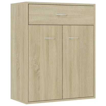 Dressoir Laurent - bewerkt hout - sonoma eiken