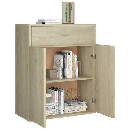 Dressoir Laurent - bewerkt hout - sonoma eiken