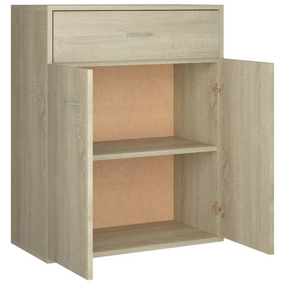 Dressoir Laurent - bewerkt hout - sonoma eiken