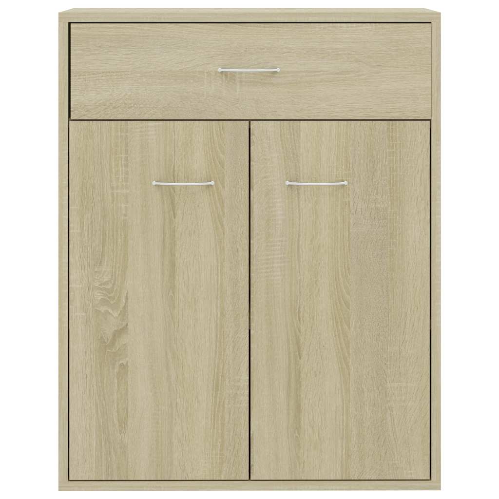 Dressoir Laurent - bewerkt hout - sonoma eiken